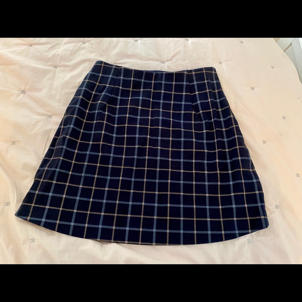 Express plaid miniskirt